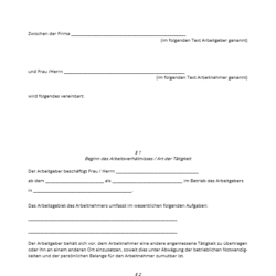 Arbeitsvertrag für geringfügig Beschäftigte (538-Euro-Kräfte) digital (zum Download)