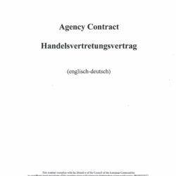 Handelsvertretungsvertrag digital (deutsch-englische Fassung) zum Download