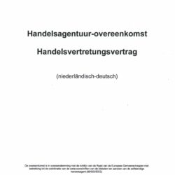 Handelsvertretungsvertrag digital (deutsch-niederländische Fassung) zum Download