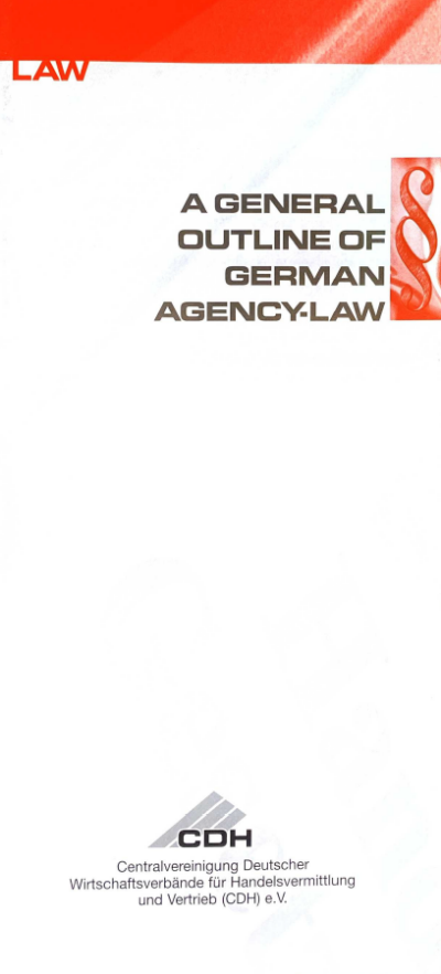 A general outline of German agency-law