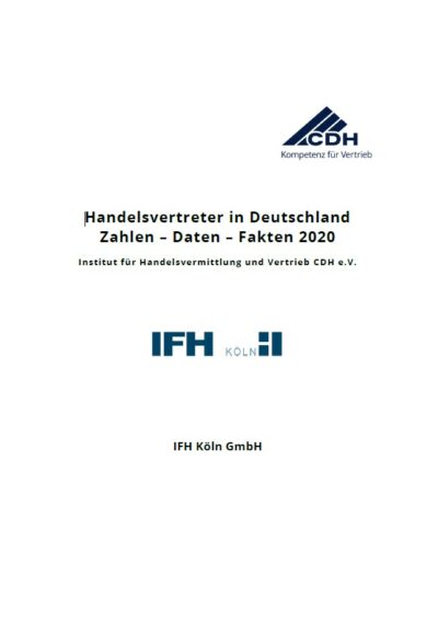 Handelsvertreter in Deutschland - Zahlen - Daten - Fakten 2020