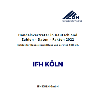 Handelsvertreter in Deutschland - Zahlen - Daten - Fakten 2022 (digital) zum Download