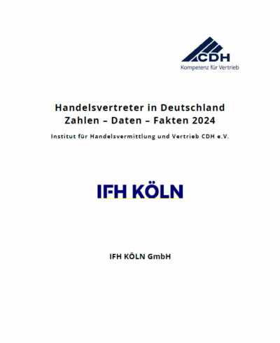Handelsvertreter in Deutschland - Zahlen - Daten - Fakten 2024 (digital) zum Download